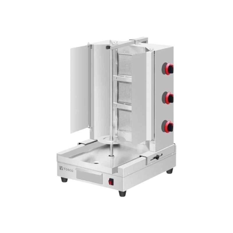 Vosco VKM-NG3R Alttan Motorlu 3 Radyanlı Döner Makinesi -  Doğalgazlı